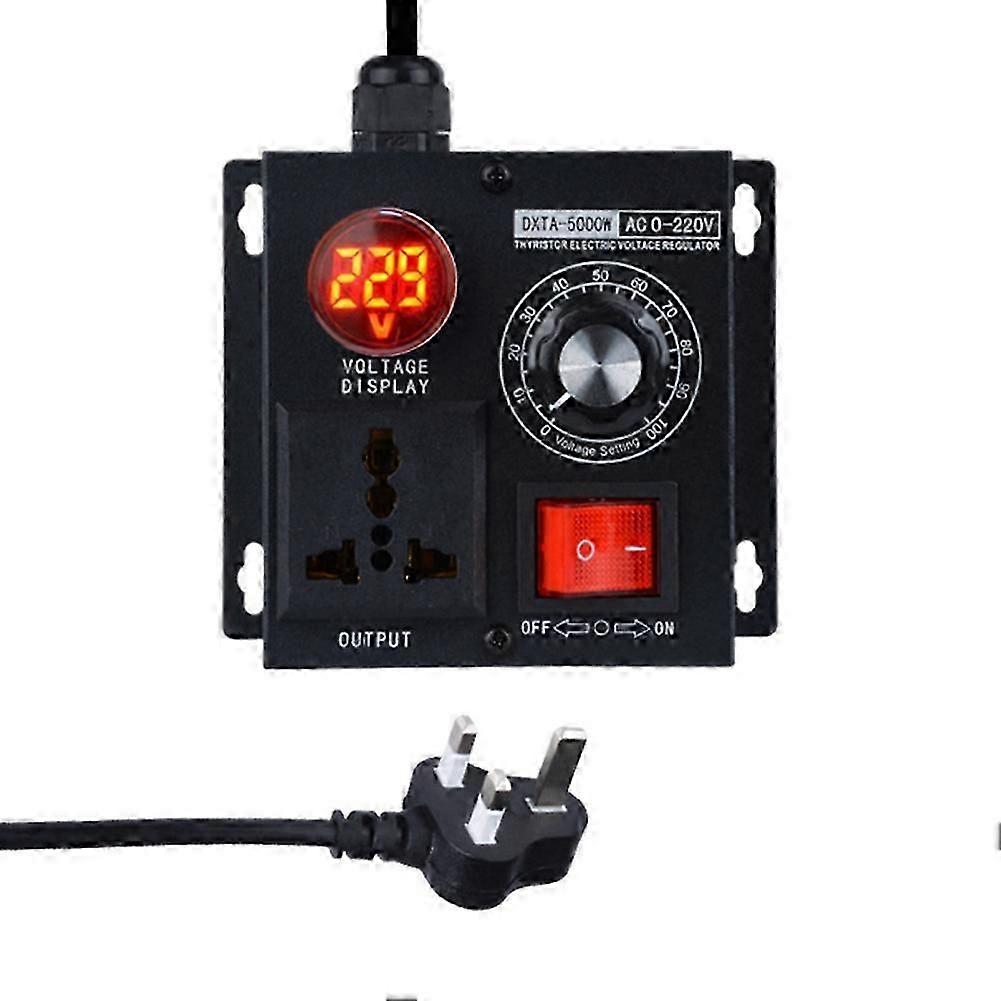 Variable Voltage Regulator 5000W Speed Temperature Light Voltage Uelatic Pressure Controller Plug