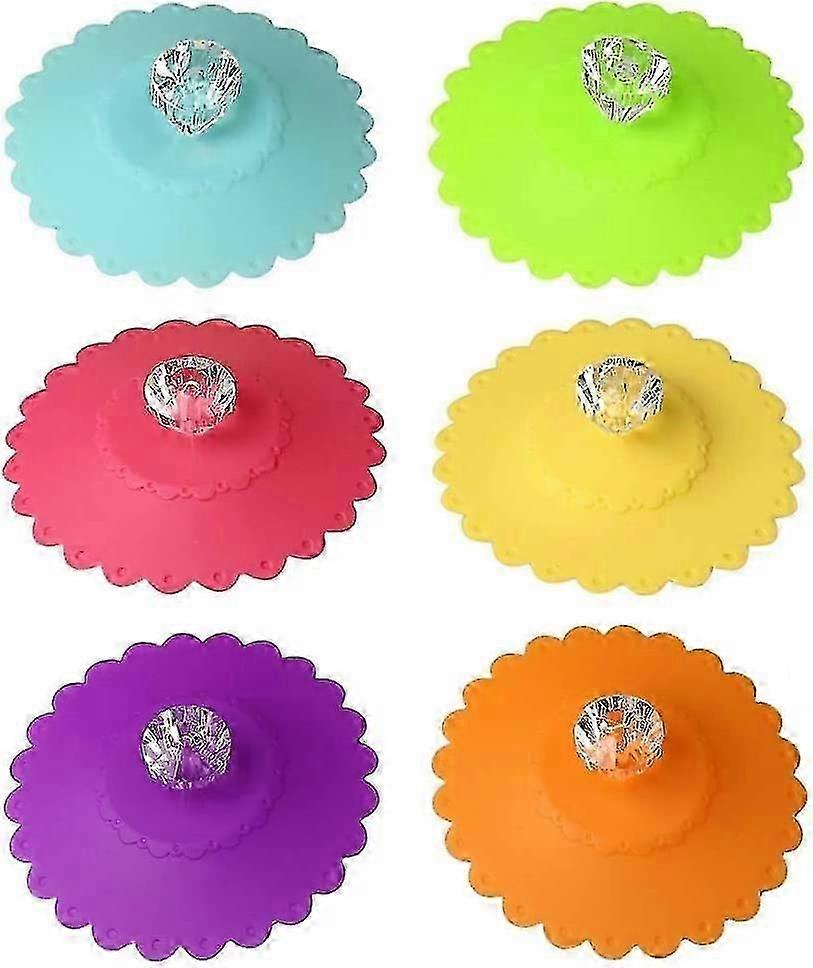 6 Pcs Silicone Glass Cup Covers