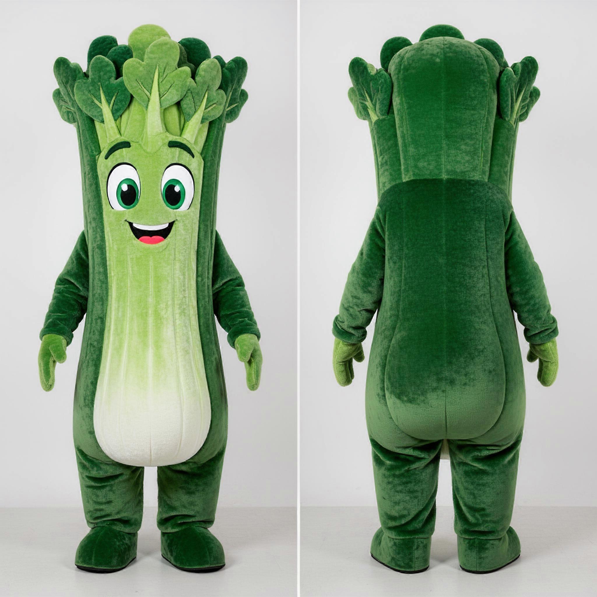 MASTICOT Forest Green Cartoon Celery Mascot