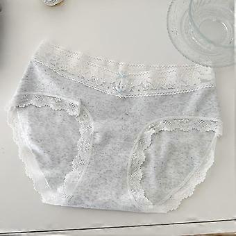 Women S Mid Rise Lace Cotton Antibacterial Underwear Briefs