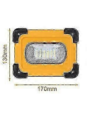 Rechargeable Led Floodlight 60w 3000 Lumens Construction Work Light