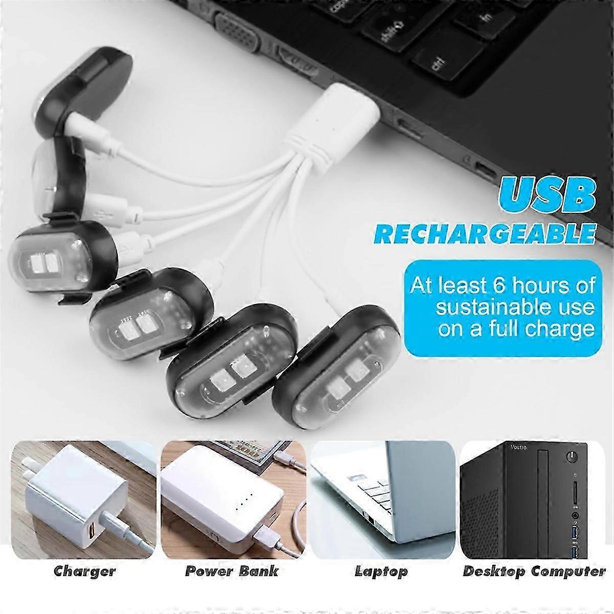 LED strobe lights for car wireless 6PCS 8 colors remote control