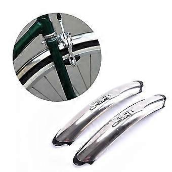 Retro Bike Front Rear Fenders 700c 27' Stainless Steel Road Bike Mudguards Hfmqv