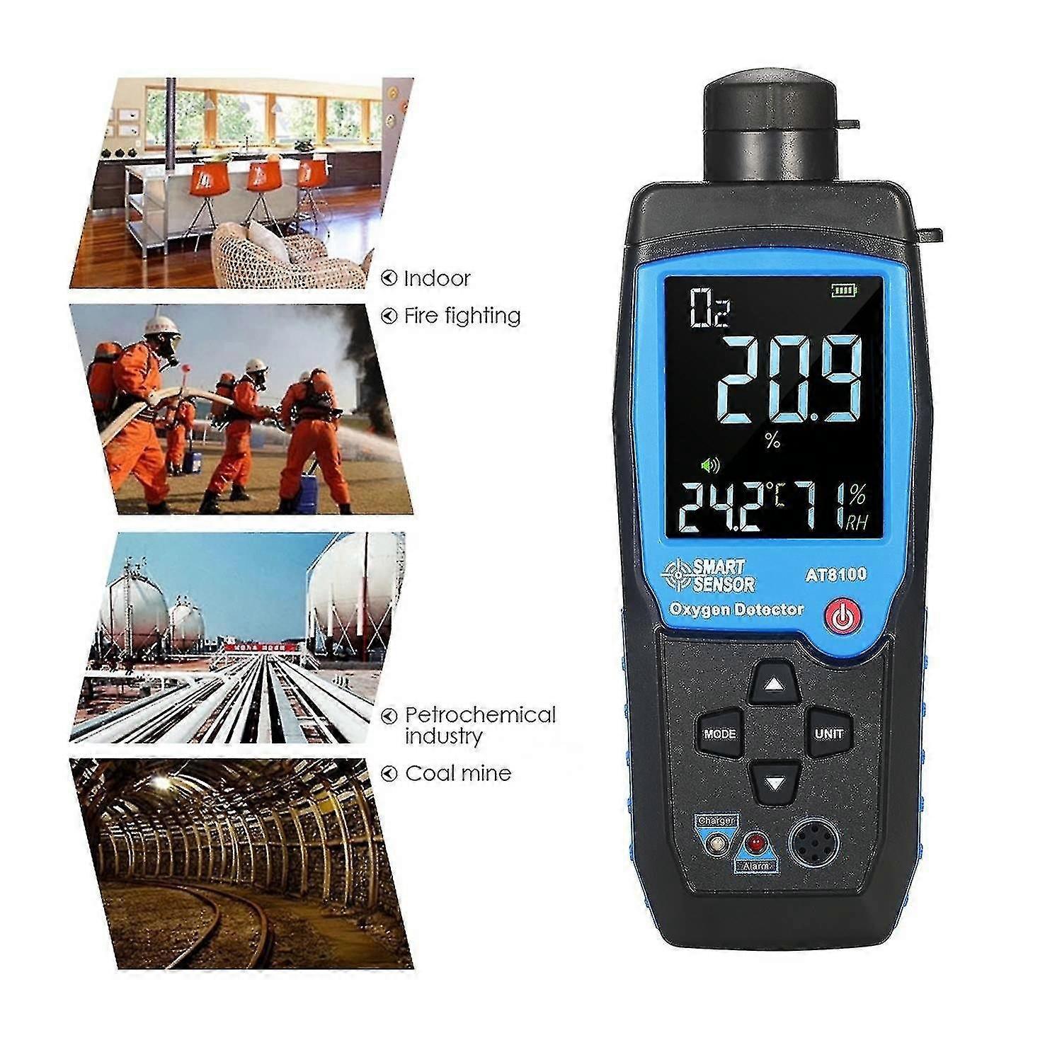 Digitaler Sauerstoffmonitor USB Wiederaufladbare Auto O2 Sensor Tester