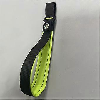 Outdoor adjustable dog leash with anti-slip wrist strap, durable nylon, shockproof, and secure for dog walking Fluorescent green24