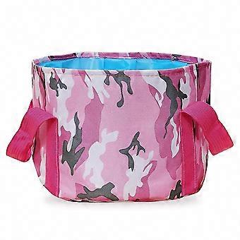 Lightweight Collapsible Camping Bucket, Multifunctional Outdoor Foot Soak Tub & Water Container for Fishing, Travel