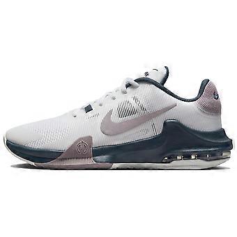 Nike Air Max Impact 4 Bequeme und leichte Basketballschuhe für Herren, niedrig geschnitten, Weiß/Lila, DM1124-102