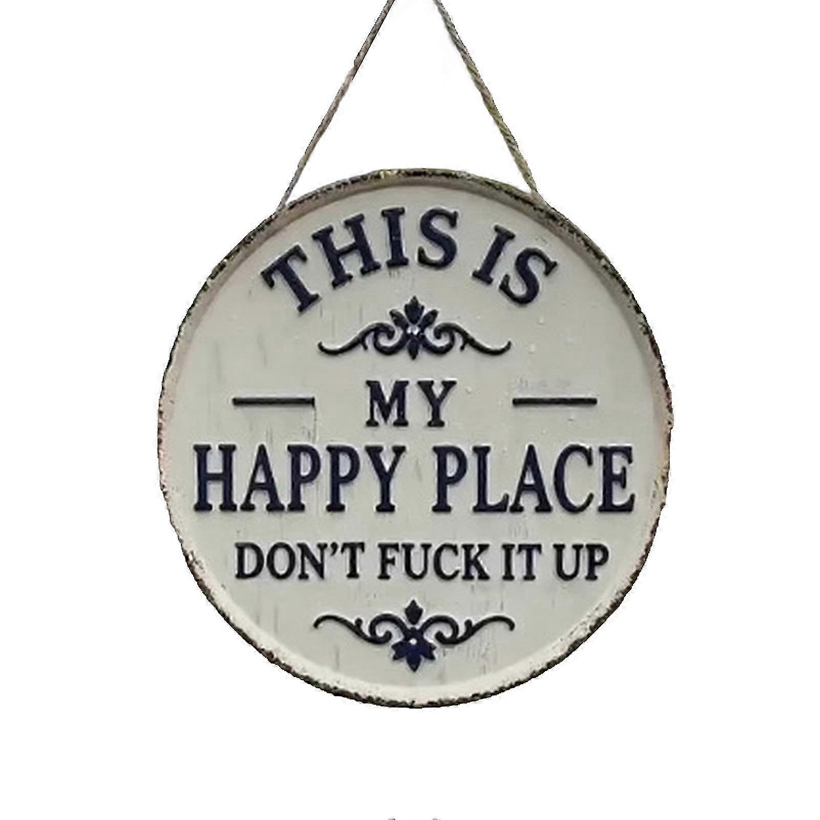 Funny Rustic Garden Hanging Sign
