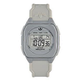 Adidas Unisex Uhr Digital CITY TECH FOUR Kunststoff grau AOST26536