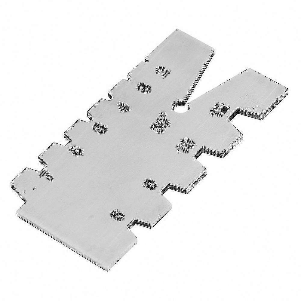 Accurate 30-Degree Thread Angle & Width Inspection, Stainless Steel Thread Gauge & Screw Tool for Testing Cutting Tools