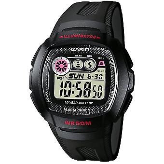 Casio digital watch for Unisex Digital Quartz with W-210-1CVES Plastic Bracelet