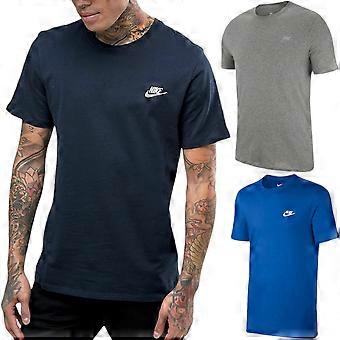 NIKE Mens Logo T Shirts Crew Neck Short Sleeve Sports NIKE LOGO Jersey Tee S-2XL