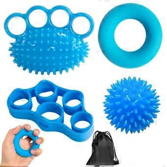 Handtrainer, vingertrainer, bal, handoefenbal, met 4 sterktes voor handtherapie en vingertraining
