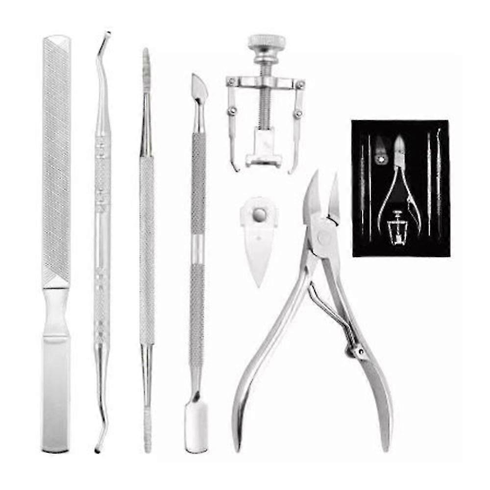Ingrown Toenails Set, Manicure Made Of High-quality Stainless Steel For Nail Problems, Thick Nails And Paronychia, 6-piece