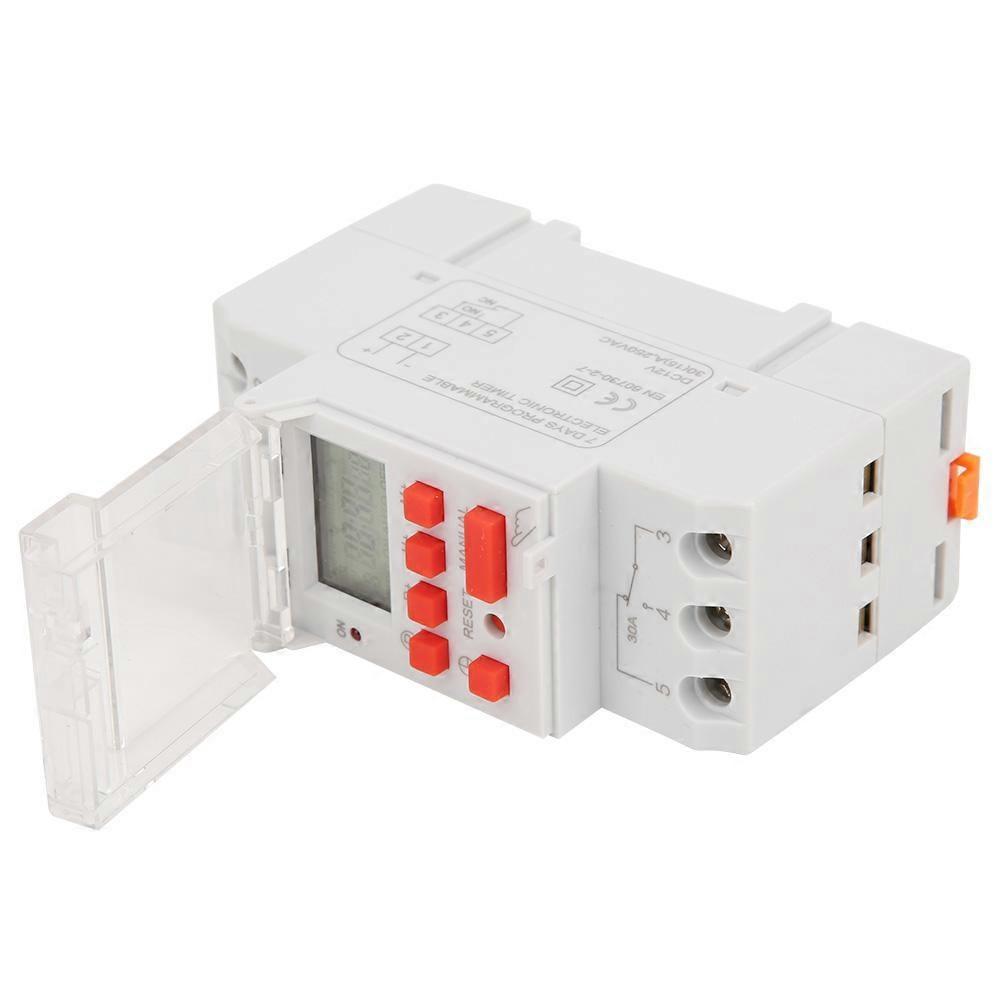 12V DC 30A Weekly Timer Switch LCD On Off Control with Countdown Function