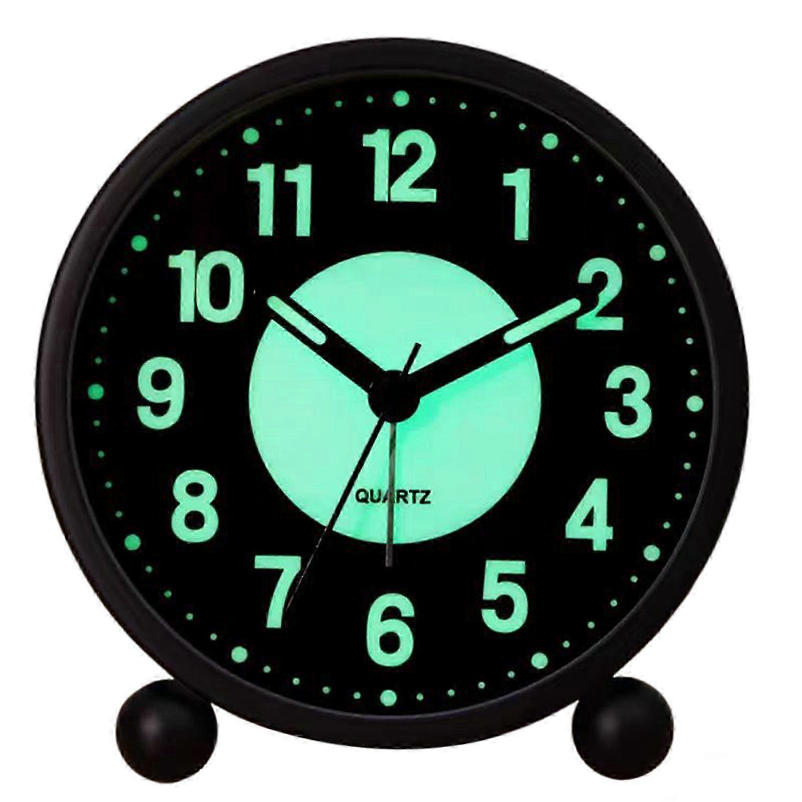 Silent Glow-in-the-Dark Bedside Clock