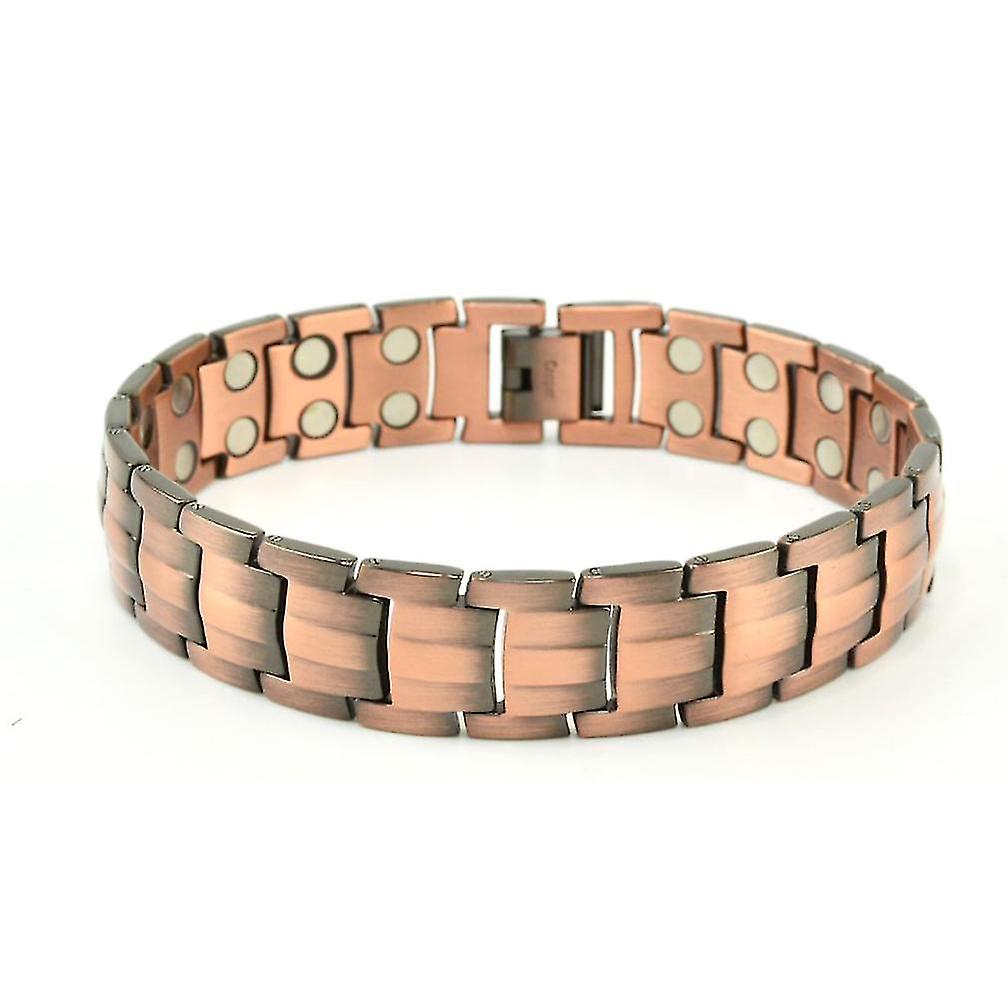 Trutleback Shaped Ethnic Red Bronze Bracelet Embedded With Magnets