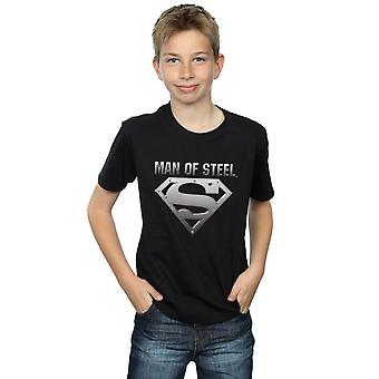 DC Comics Boys Superman Man Of Steel Shield T-Shirt