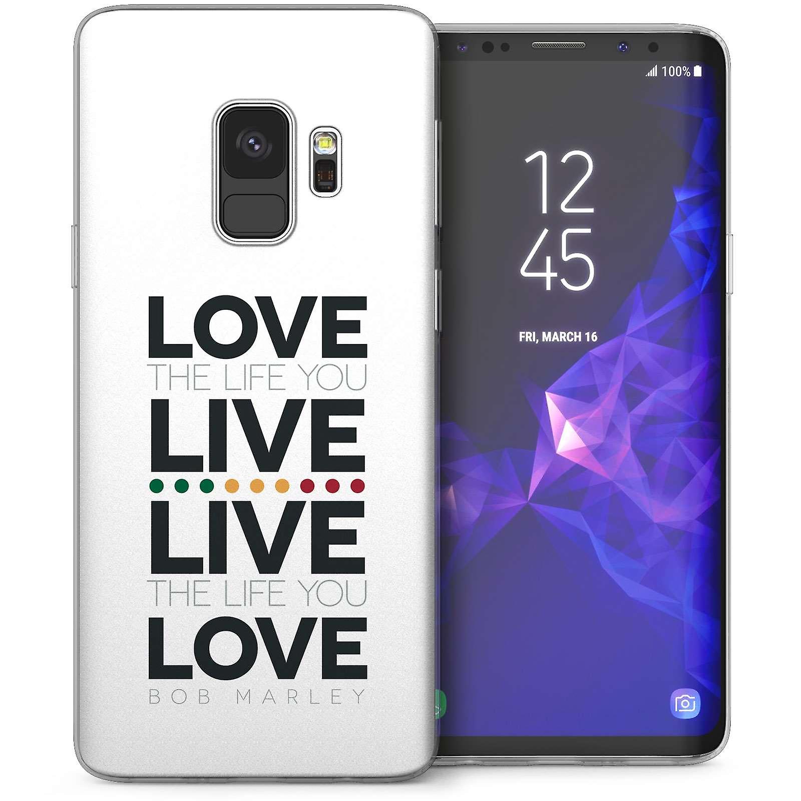 Samsung Galaxy S9 Bob Marley Liebe Zitat Tpu Gel Case Weiß Fruugo