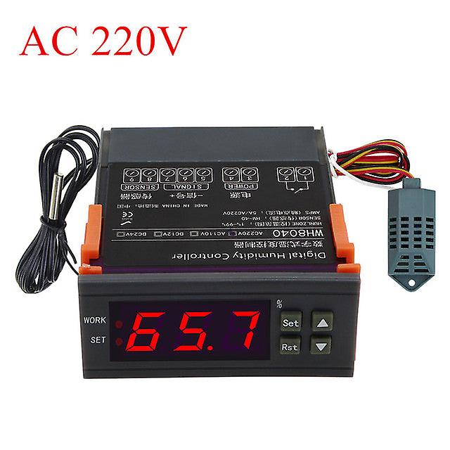 Wh8040 Digital Humidity Controller Air Humidity Control Controller Home Fridge Cooler Hygrometer Control Switch 12v 24v Ac 220v