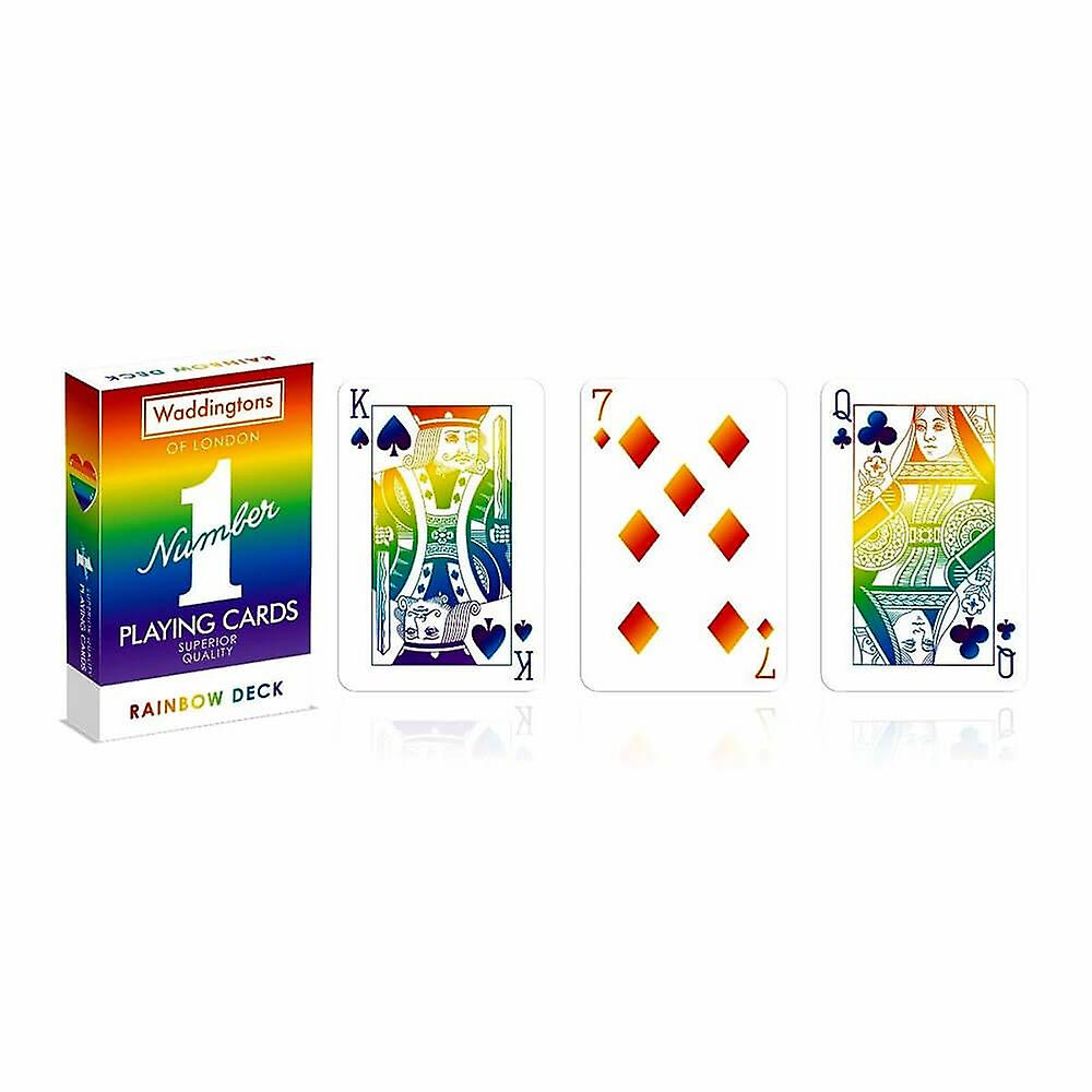 Playing Cards Waddingtons Spectacular Rainbow Coloured Edition Superior Quality