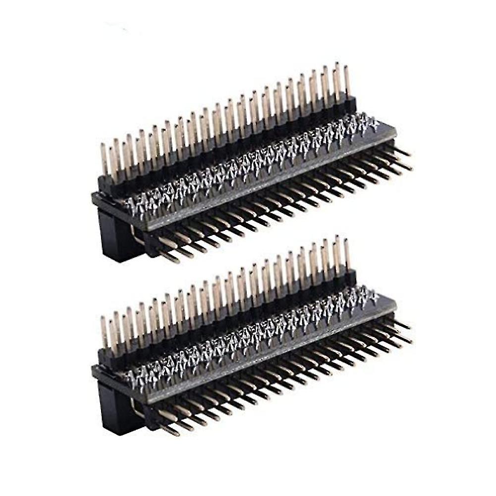 2pcs Gpio Edge Extension For 4b / 3b+ / 3b / Zero W / Zero Dual Male Header Double Straight Gpio He
