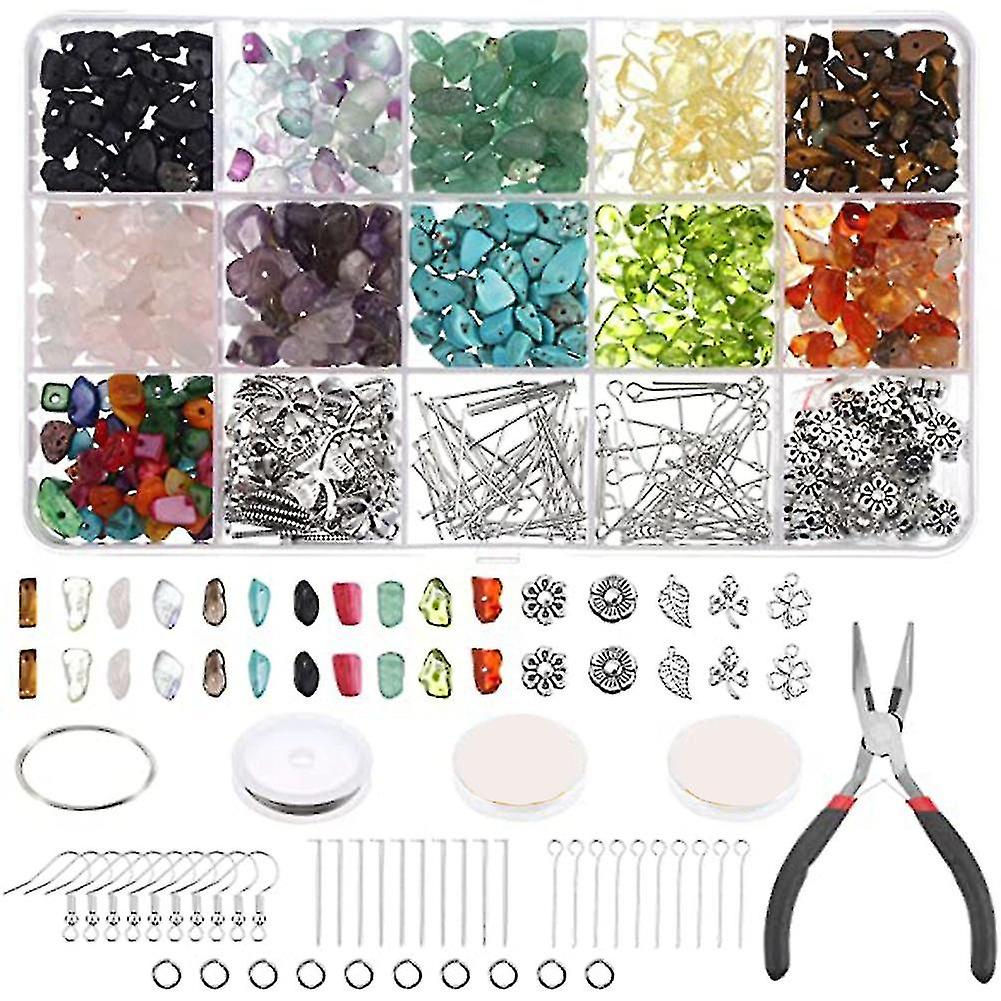 Chips And Gemstones Beads Compatible With Jewelry Making