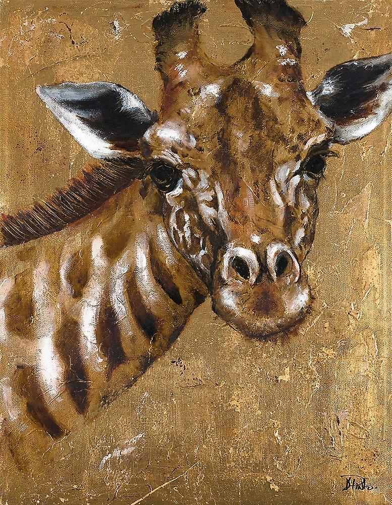 Gold Giraffe Poster