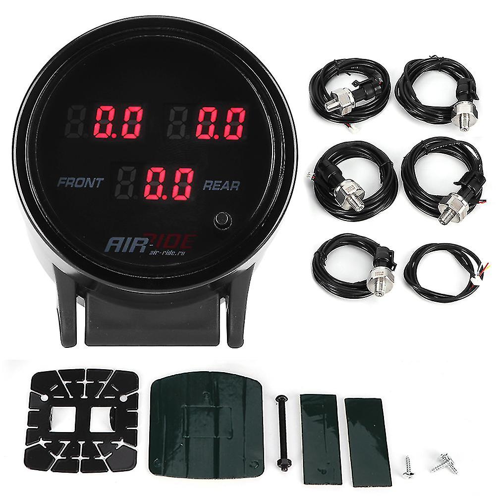 2.5In 3in1車の空気圧ゲージ空気圧ショックアブソーバー空気貯蔵タンク圧力計