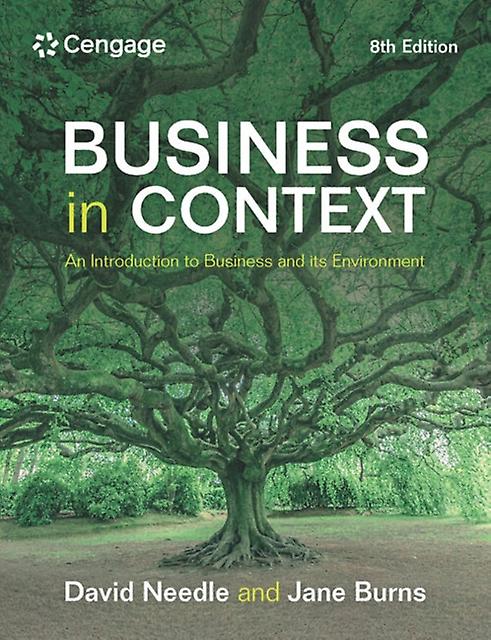 Business In Context by Jane University College London Burns Paperback Book
