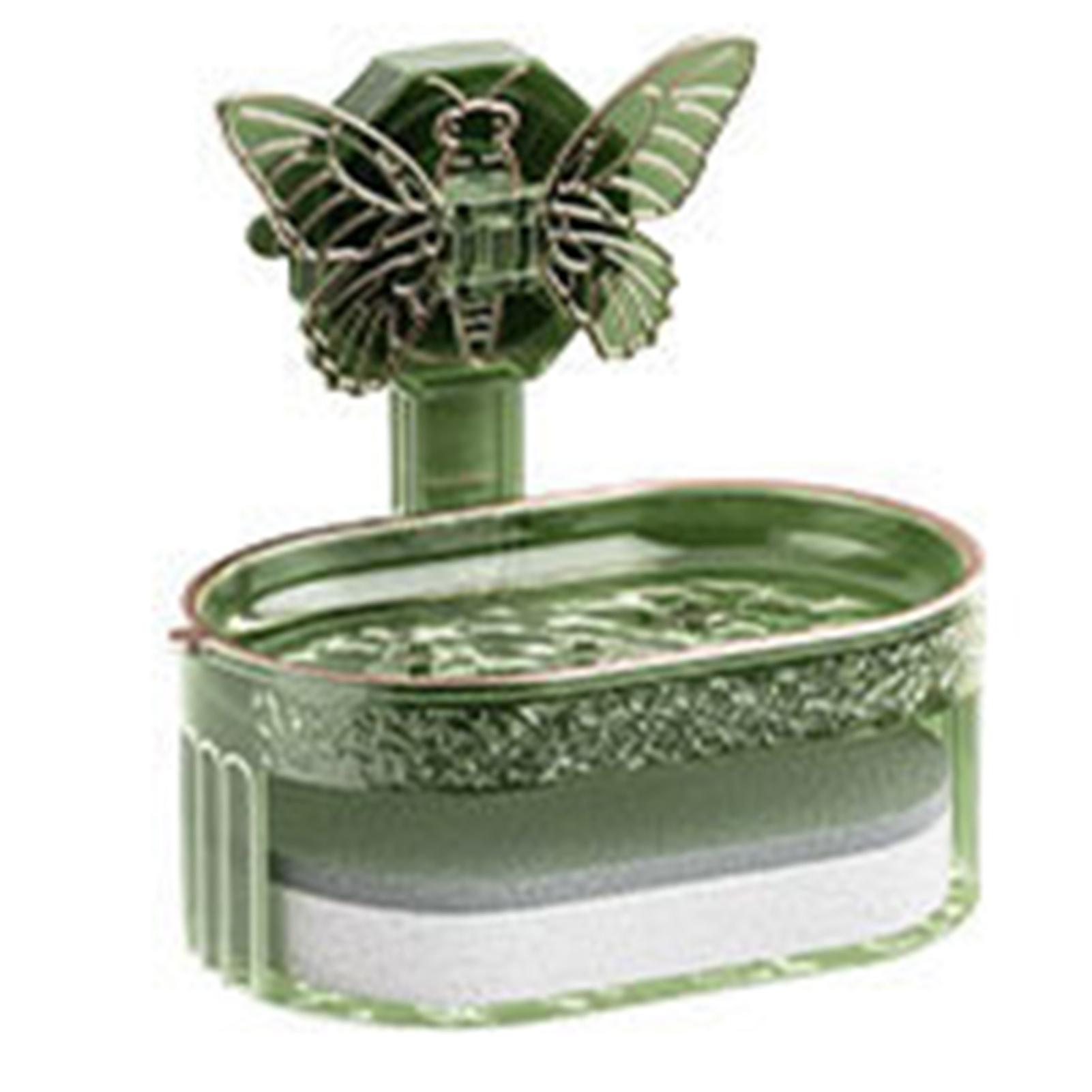 Free Punching Wall-mounted Soap Box Double-layer Drain Soap Box