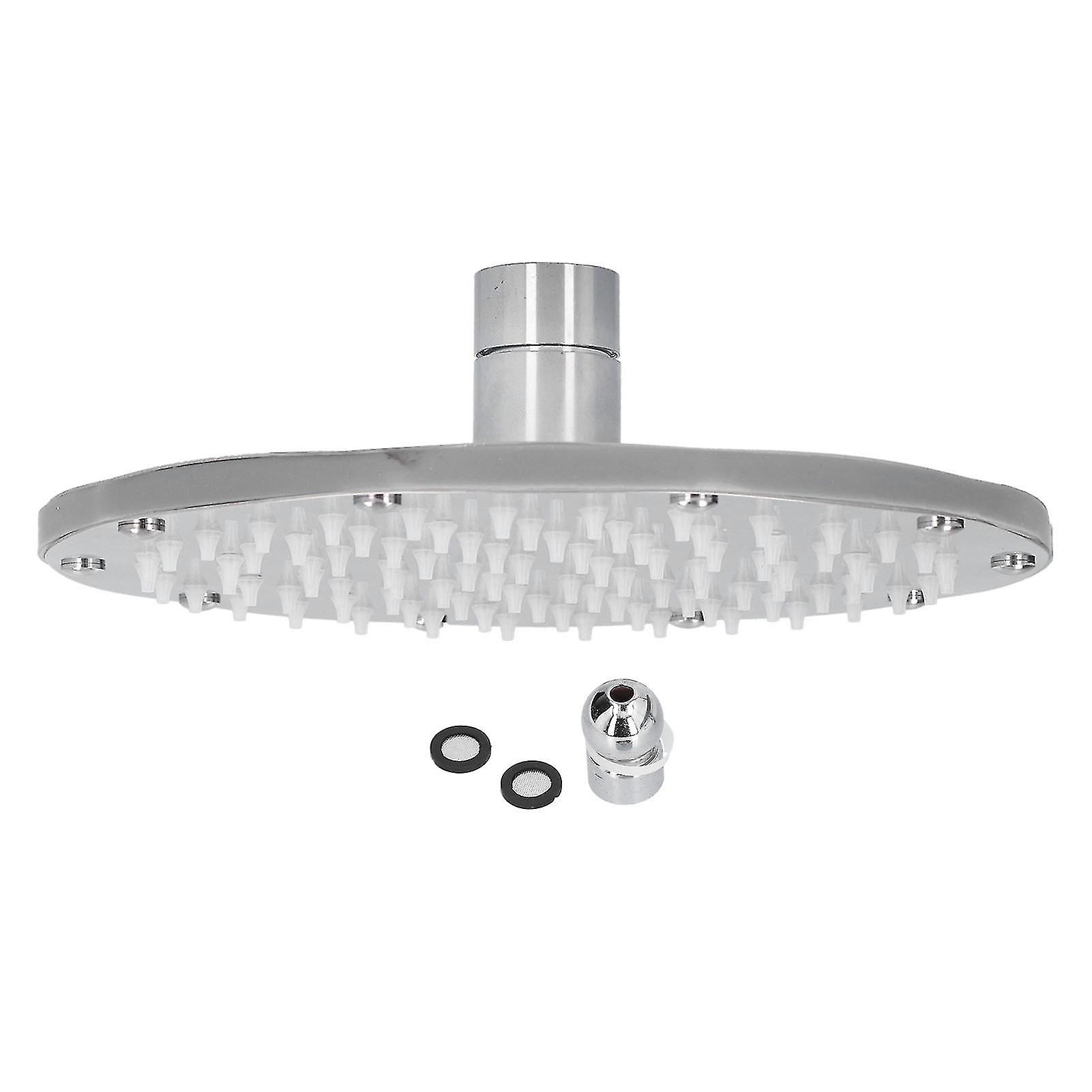 8In 7color Top Shower Automatic Color Changing Stainless Steel Led Shower Head For Home7-color Automatic Color Changing