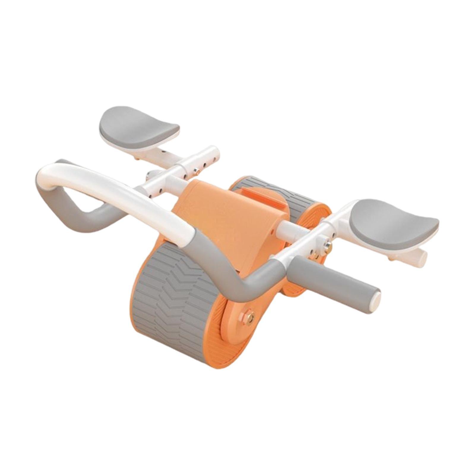 Ab Rollers Wheel Workout Equipment Automatic Return for Waist Leg Exercise blue