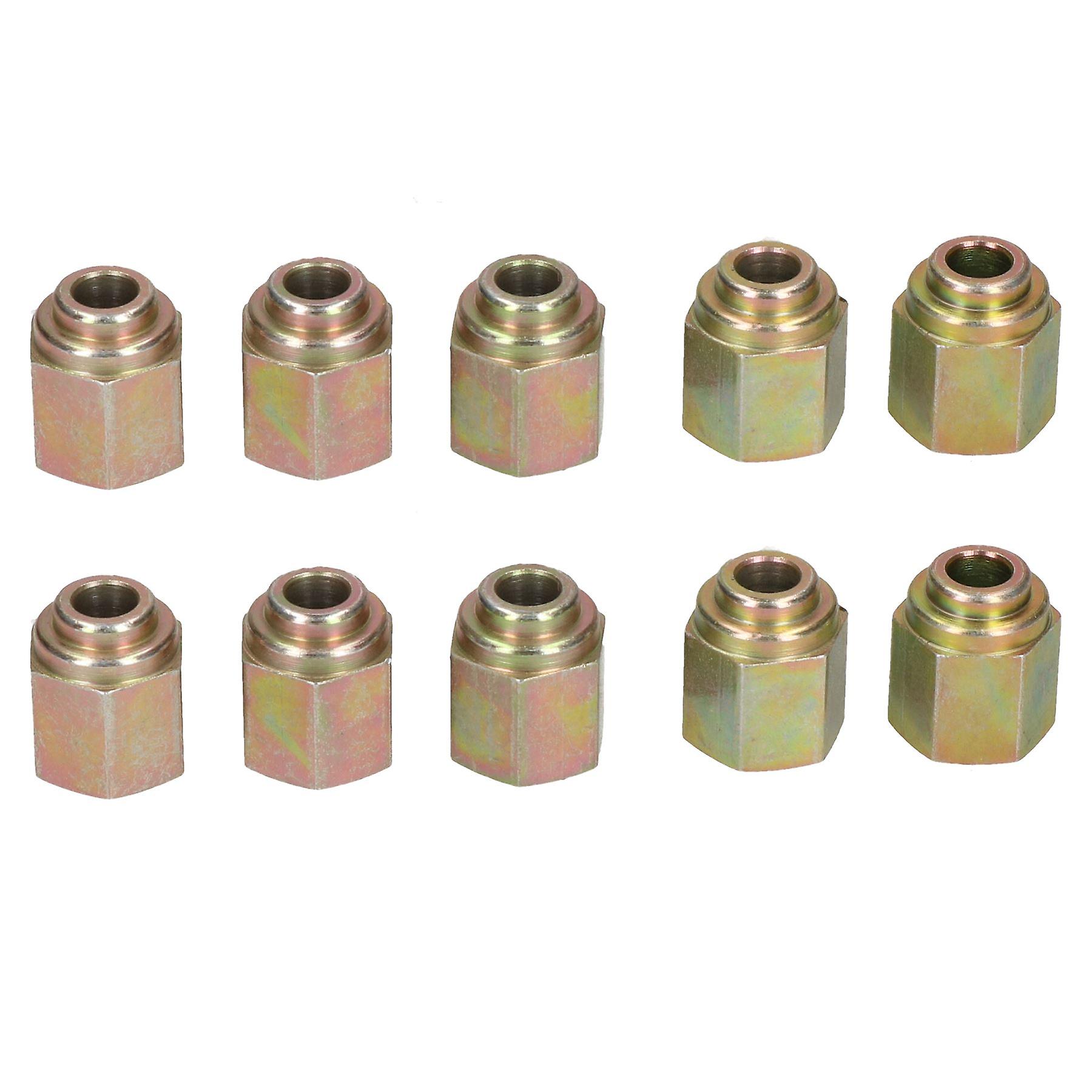 10 Steel Female Brake Pipe Union Fittings 12mm x 1mm DIN for 1/4" Brake Pipe