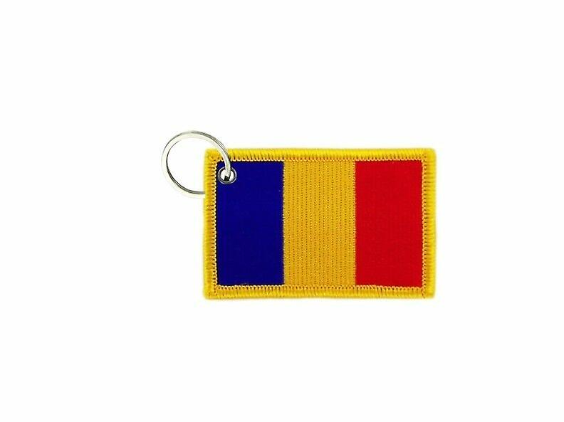 Cle Cles Key Brode Patch Ecusson Badge Flag Chadian Flag