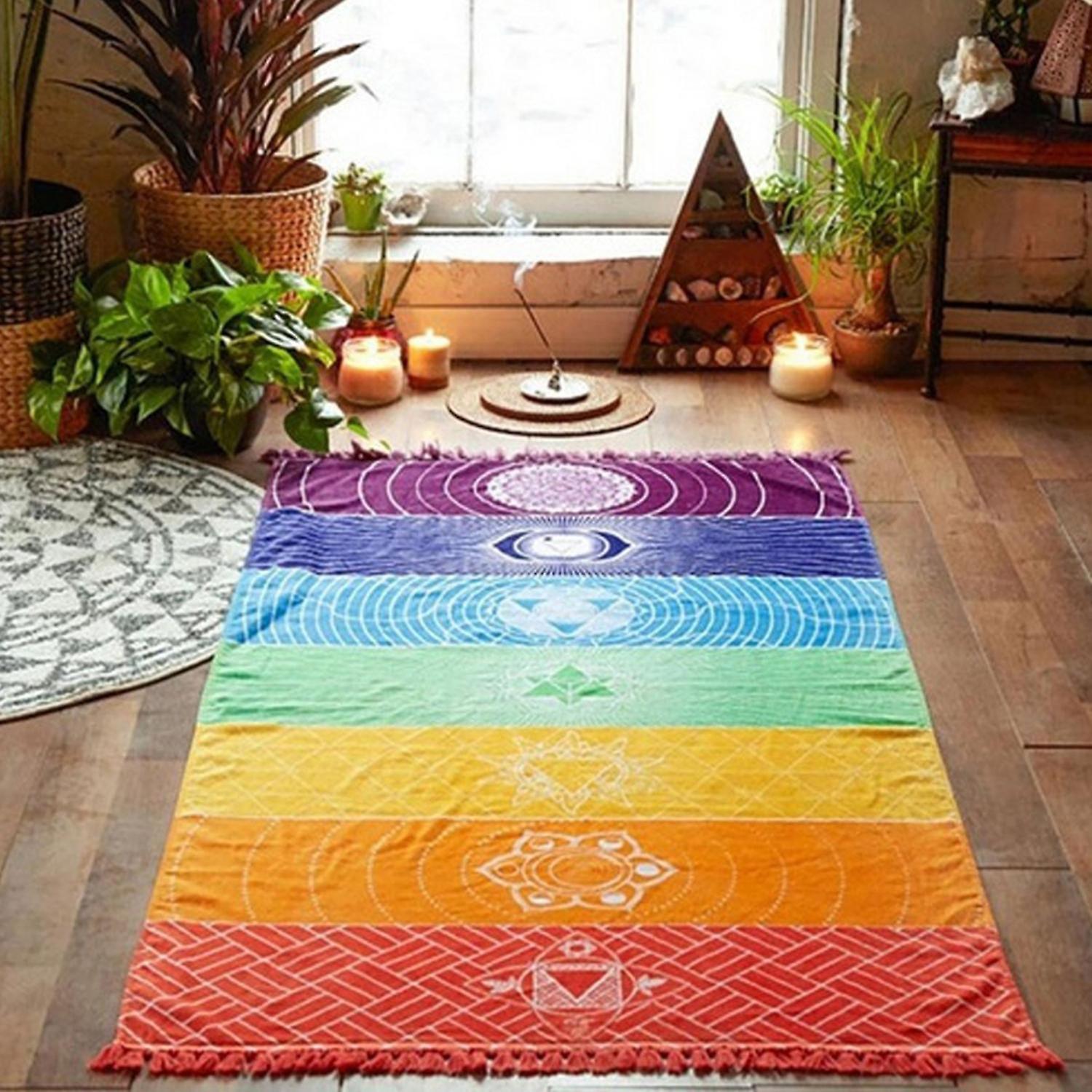 ZHOUBA Blanket Versatile Multi Purpose Polyester Beach Mat Blanket for Domitory