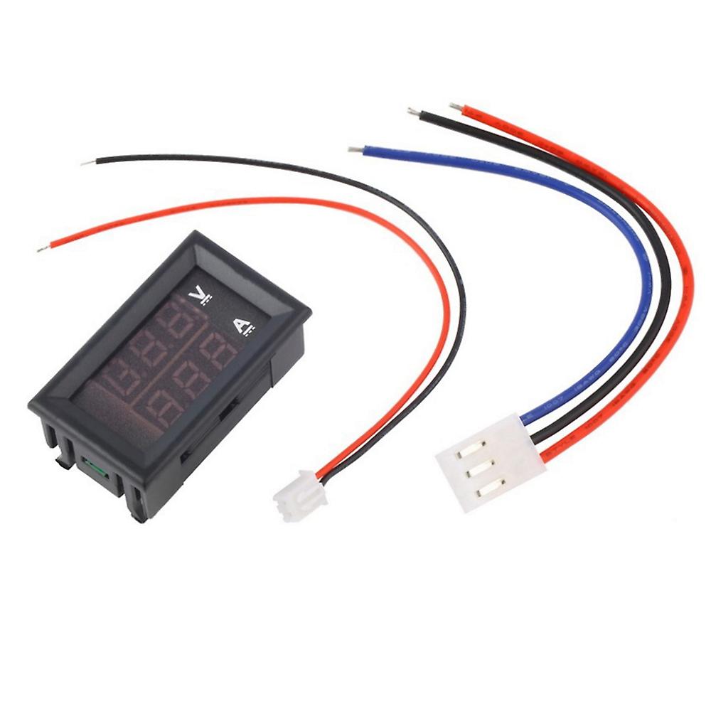 Digital Double Color Blue & Red Led Display Voltmeter Ammeter