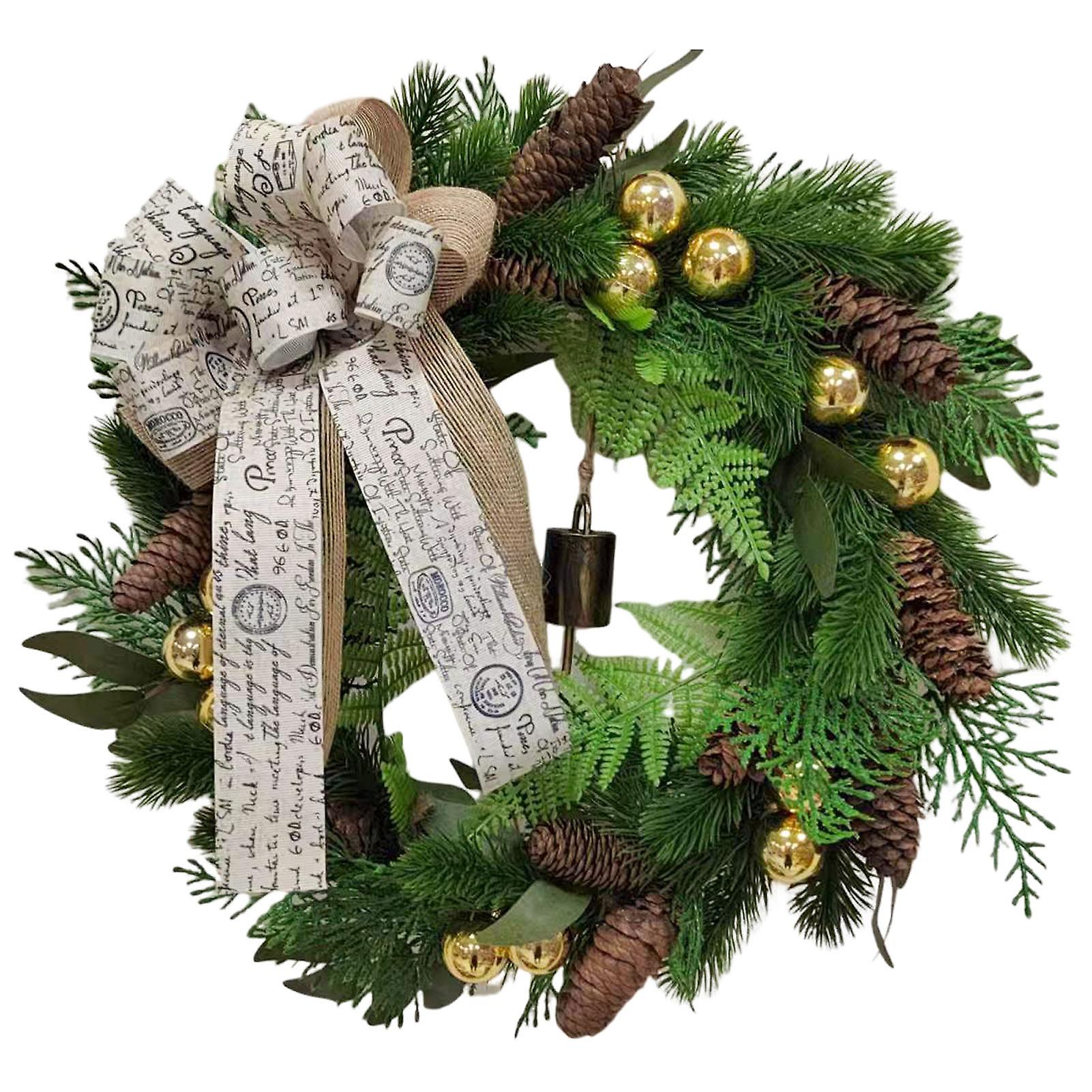 Christmas Rustic Artificial Wreath Full Of Warm Atmosphere Sense Wreath For Christmas Theme Party Decor