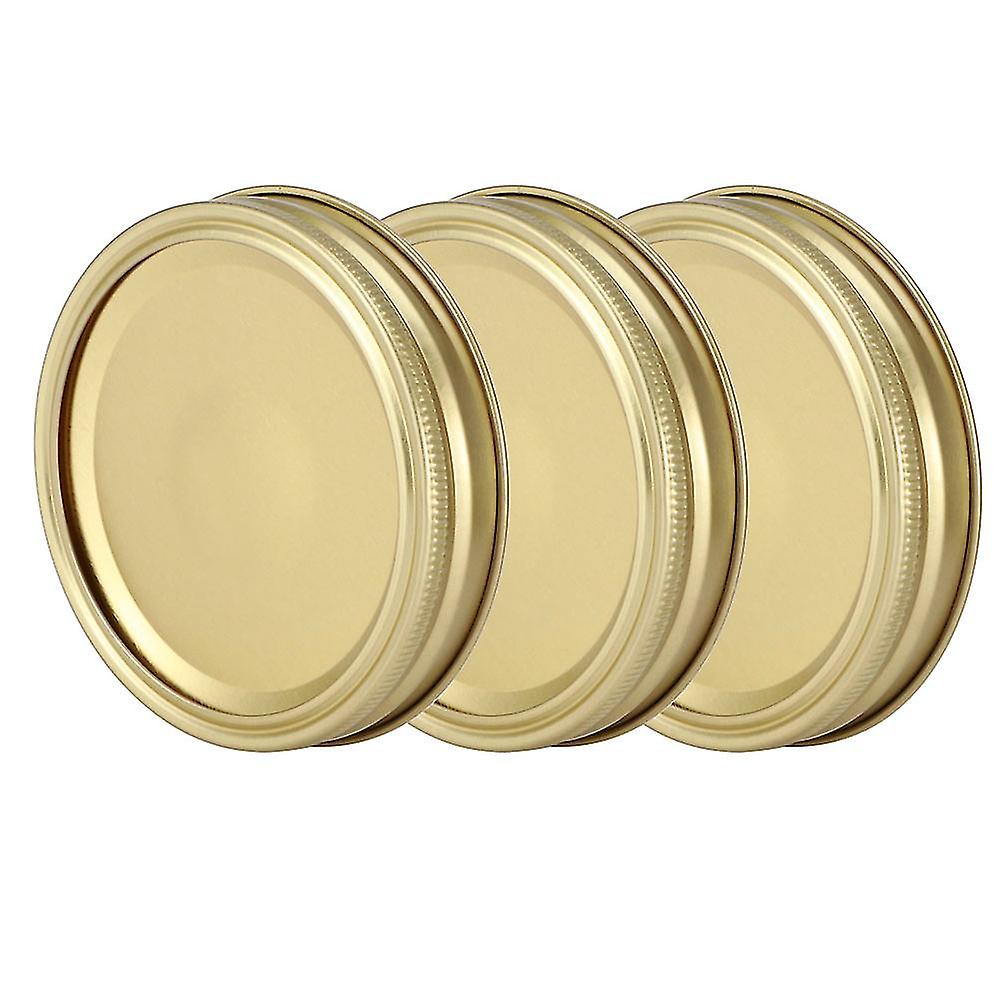 10Pcs 70mm Gold Split-Type Glass Jar Canning Lids Set