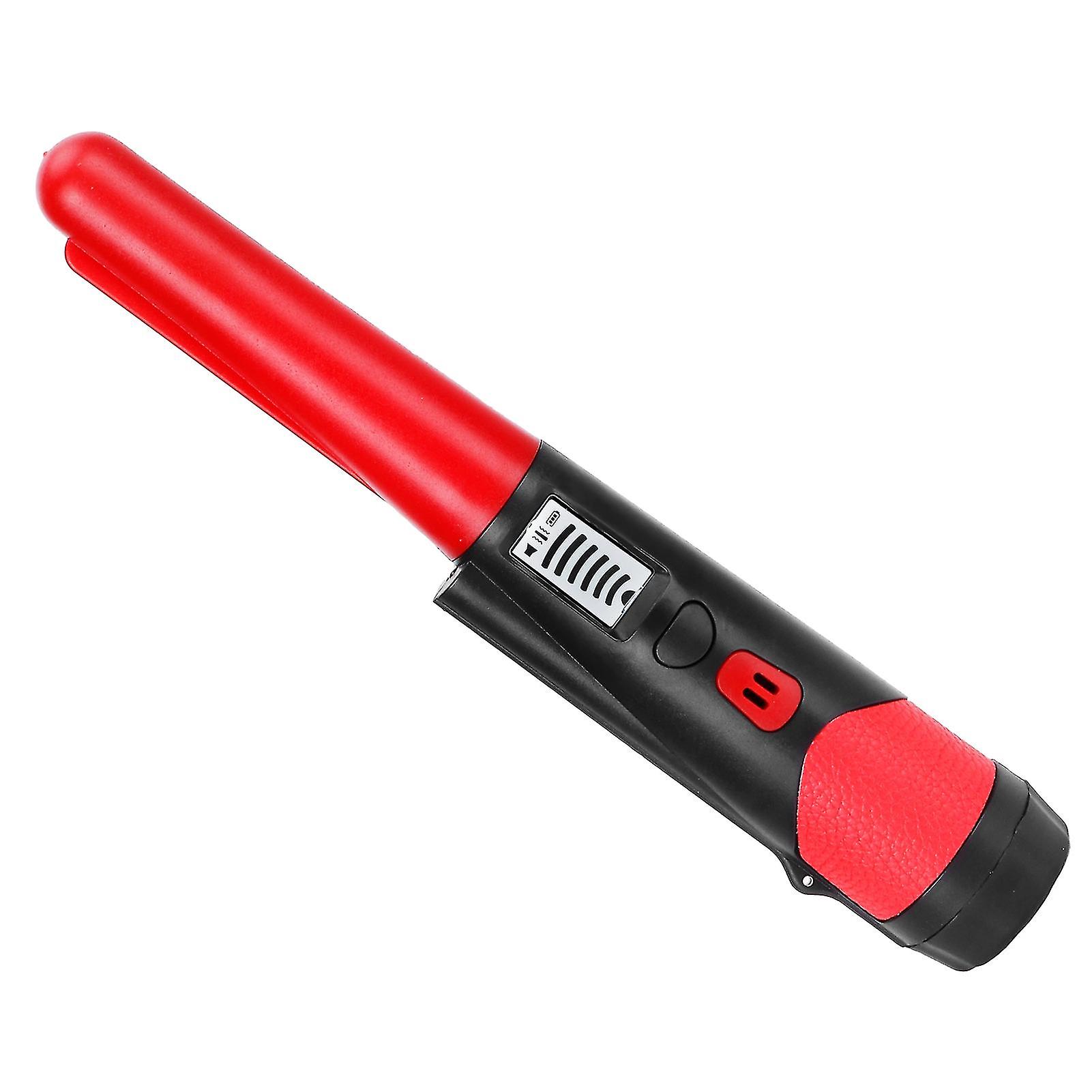 Metal Detecting Pinpointer Detector High Sensitivity 360?Degree Handheld Metal Locating RodRed