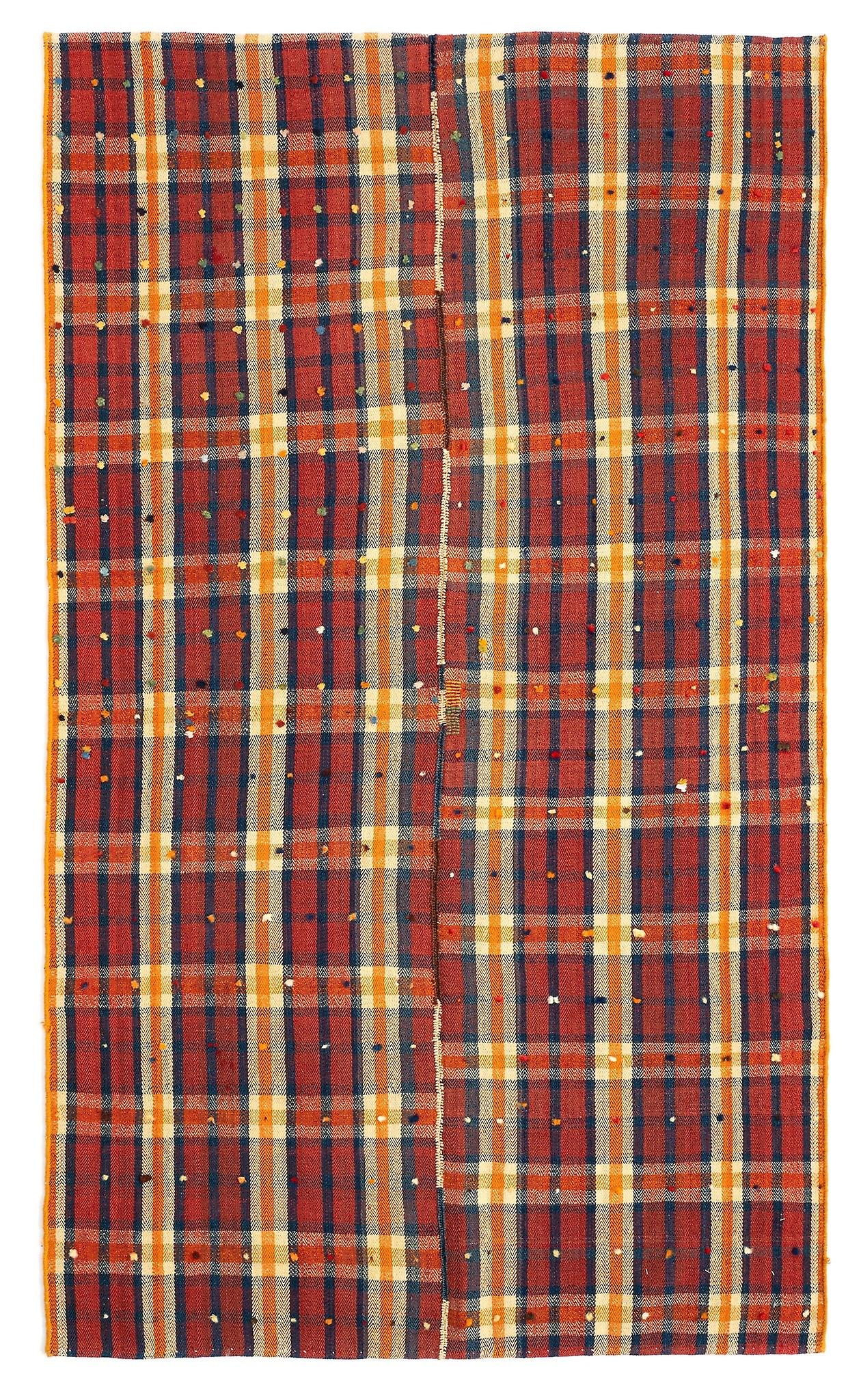 Hadorn Jajim 130x220 ベージュの手織り中央アジア絨毯