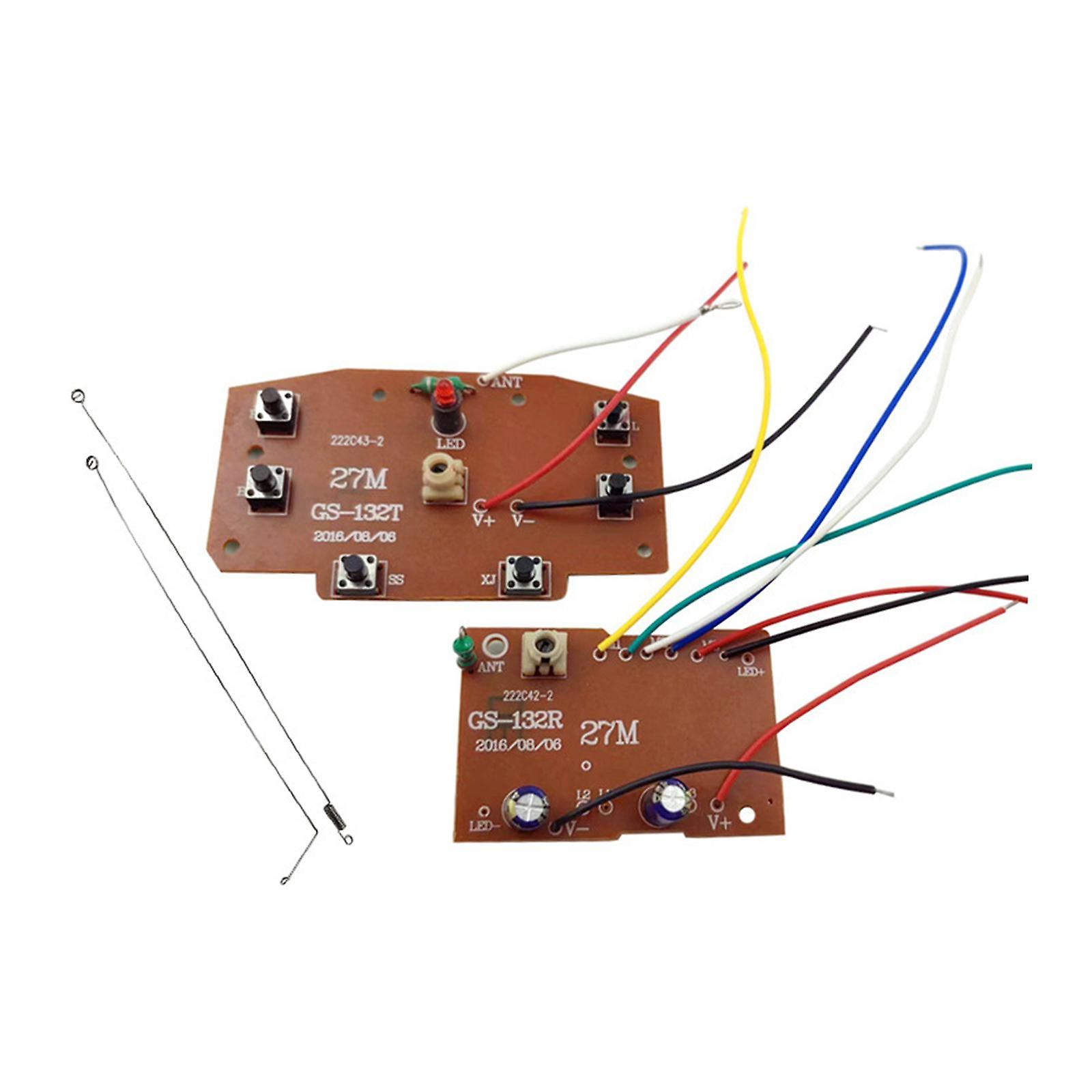 2x Remote Control 27MHz Circuit Receiver Board for Crawler Parts