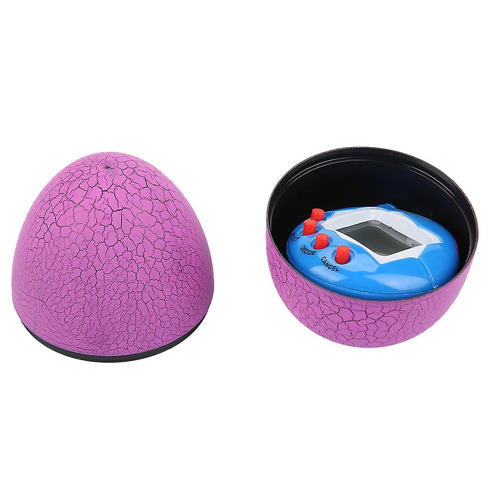 Children's Purple 9cm Electronic Eggshell Virtual Pet Game Toy