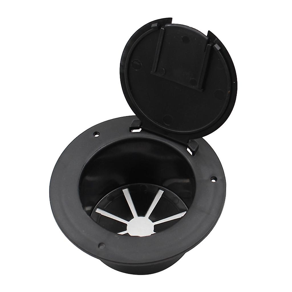 5.2" Round RV Electric Cable Hatch With Back For Boat Car 13x8.8x6.6cm