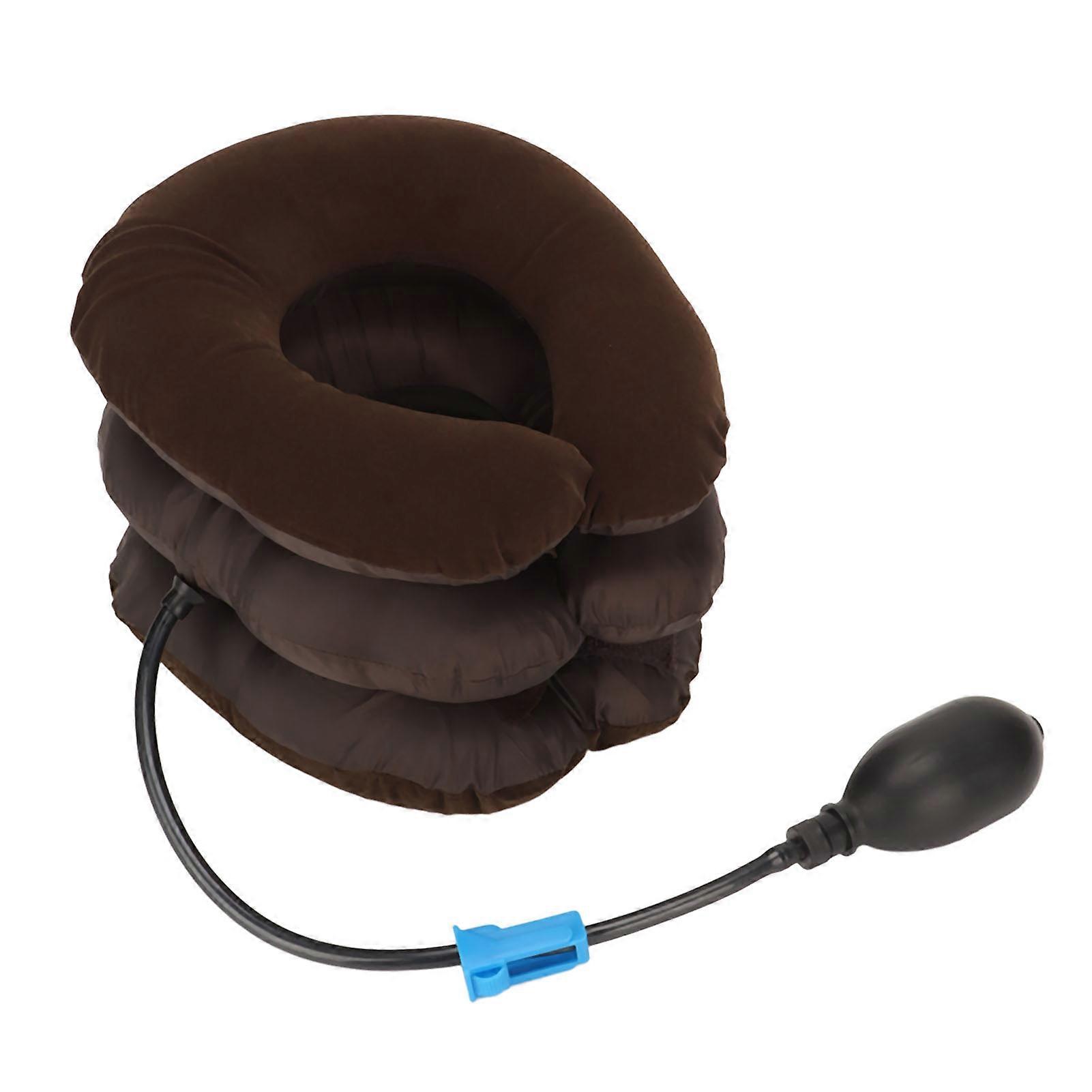 Neck Support Traction Device Inflatable Reduce Pressure Cervical Stretching Corrective Device 