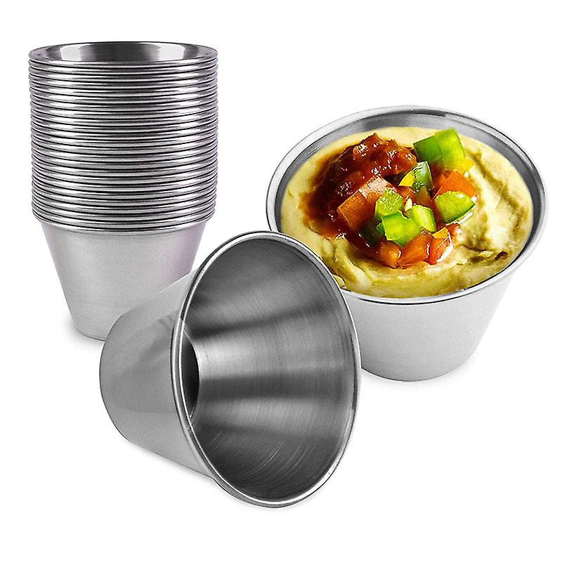 12 boxes of stainless steel sauce cups - a single flavored round dish,