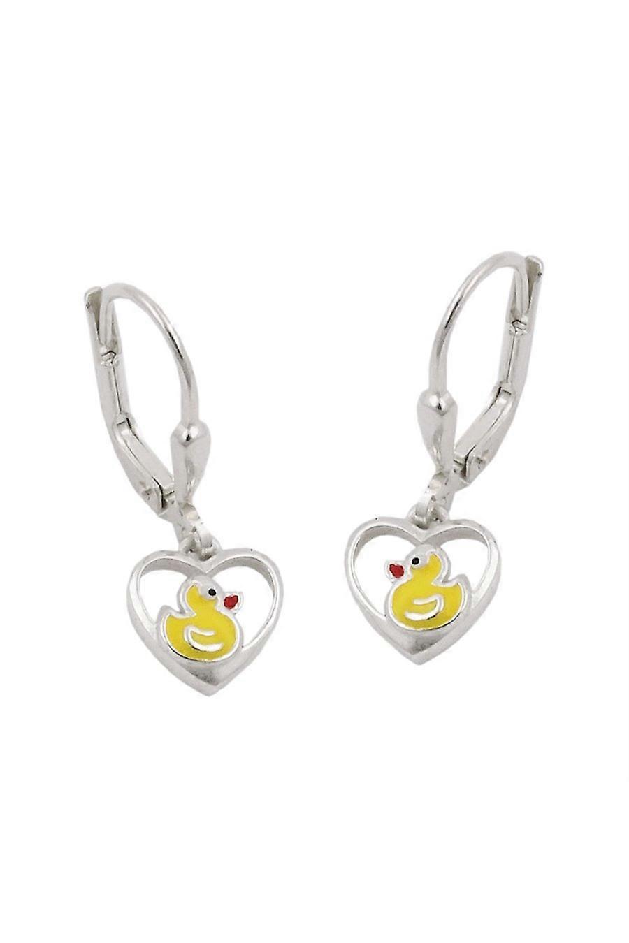 Earrings Leverback Duck Silver 925 - Gl93478