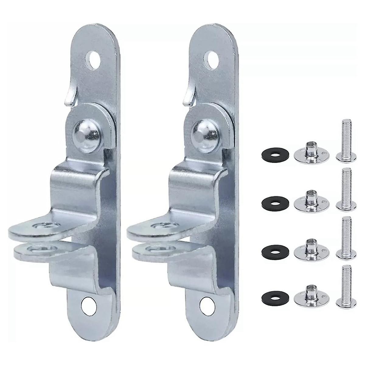 2Pcs Cargo Trailer Door Hasp Keeper Lock Handle Enclosed Car Hauler for Ramp Padlock Cargo Trailer