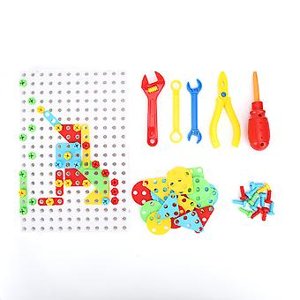 Kids Construction Toy Set - Intelligent Screw & Drill Building Blocks, Plastic Nut Disassembly Educational Playset, Enhances Motor Skills &