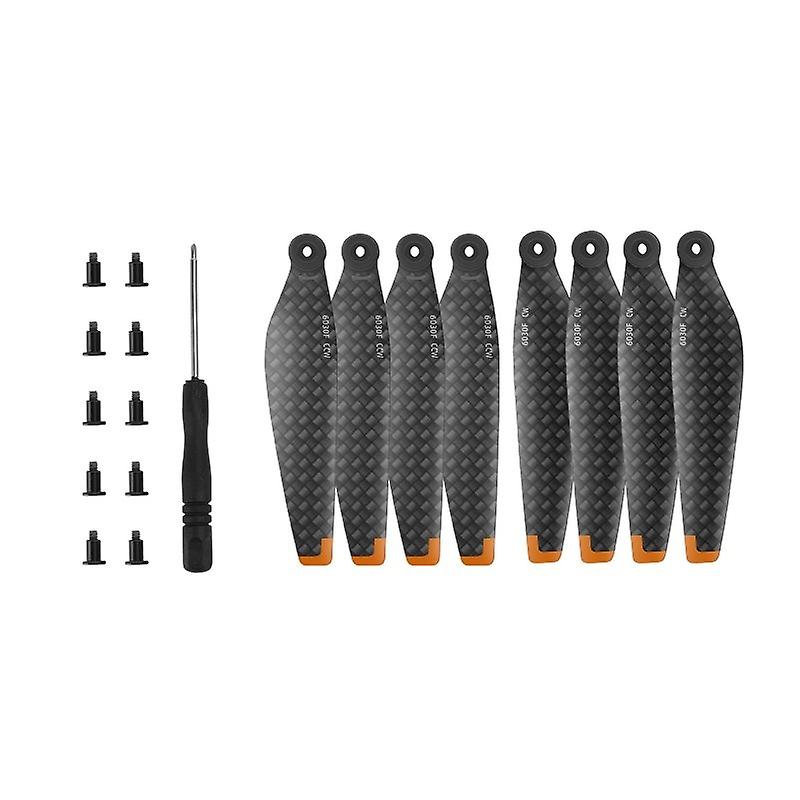8PCS Replacement Propeller Compatible for Dji Mini 3 6030f Carbon Fiber Paddle Low Noise Wing